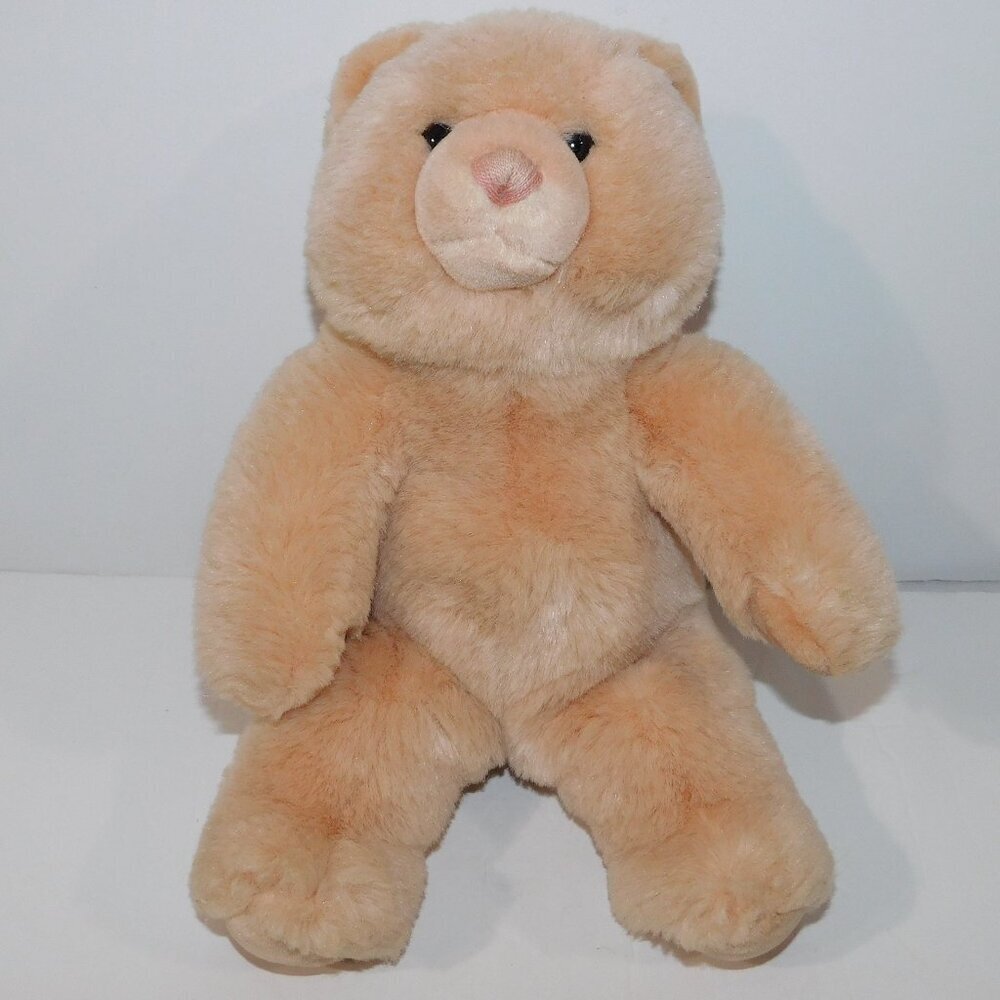 VTG 1985 Gund Tan Cozy Bear Stuffed Teddy Plush Lovey stitched Nose 13"